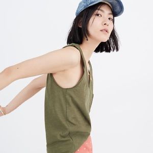 Set of 2 Madewell Whisper Cotton V Neck Tanks
